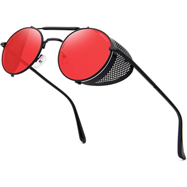Style Runde Vintage Polariserende Solbriller Retro Briller Beskyttelse