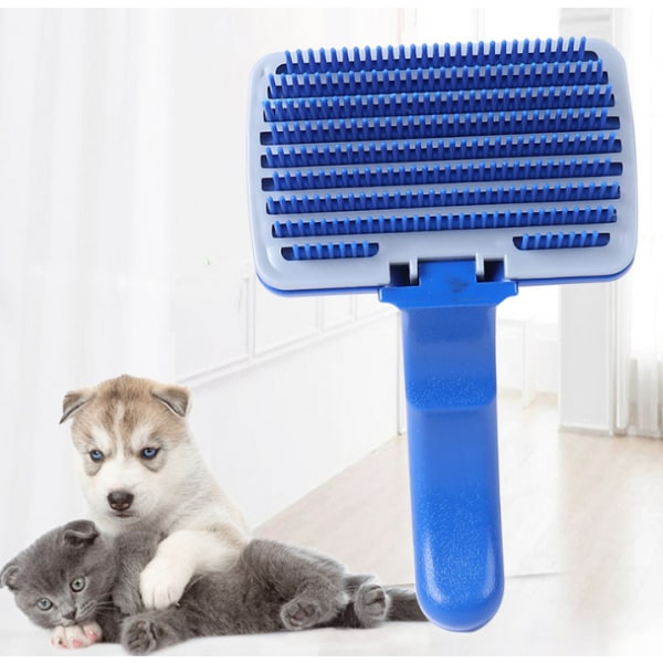 Pet hund kat rengøring selvrensende skive børste kam udskillelse a7a6 |  Fyndiq