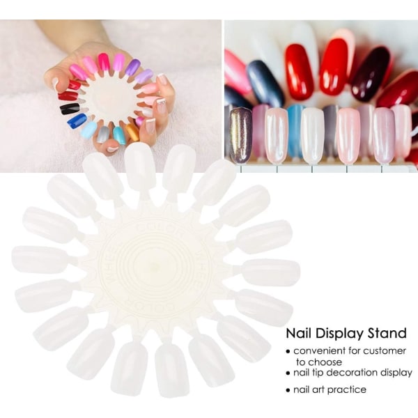 Nail Display Stand, Nail Polish Gel Palette, Nail Art Practice Ca