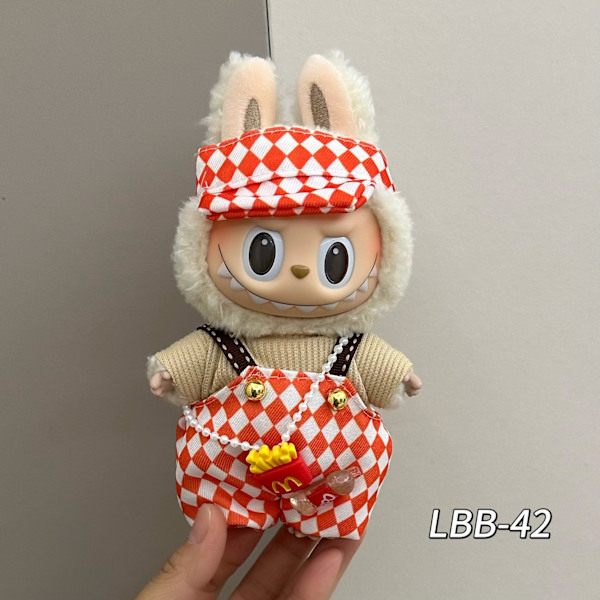 Labubu Klädset Docktillbehör för 15/17cm Labubu V2 V1(LBB-42) (LBB-42)