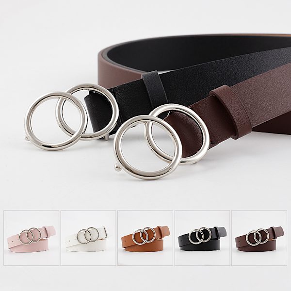 1 dubbelspänne spänne läderbälte, dammode 100 shoulde