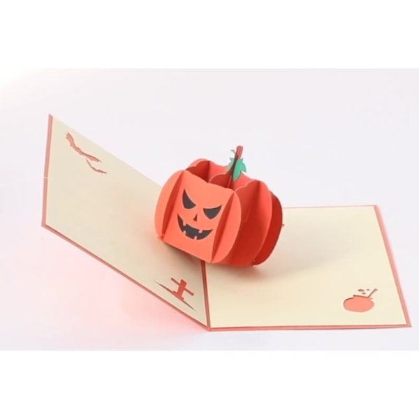 5 kpl Halloween Pop-up -kortteja Angry Pumpkin Creative Käsintehty paperi