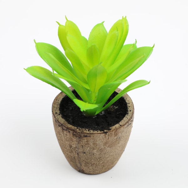 Set med 2 konstgjorda suckulenter i plast med blomkruka 1