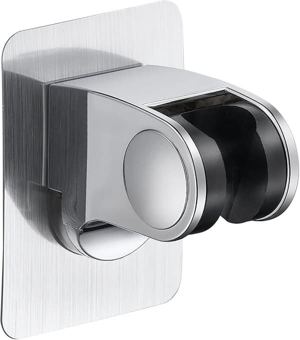 1 stk dusjhodeholder, dusjhodeholder, dusjhodeholder, dusjhodehenger, justerbar vinkel, ABS-plast