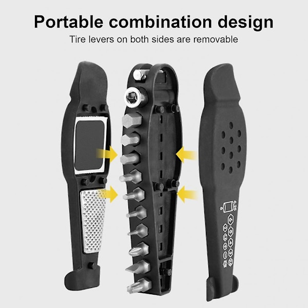 Cykel Reparationsværktøj Multifunktion Cykeldæk Reparationssæt Mountain
