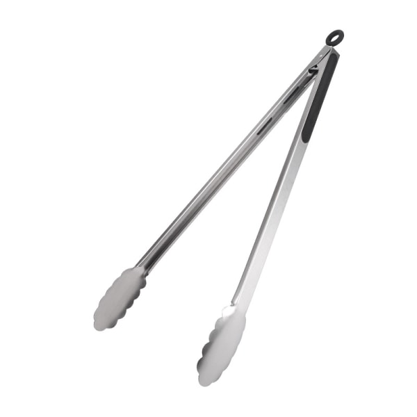 1 x 16 inch Stainless Steel Food Tongs, Barbecue Tongs, Stainles