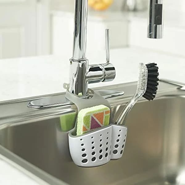 Vask side armatur holder svampeholder