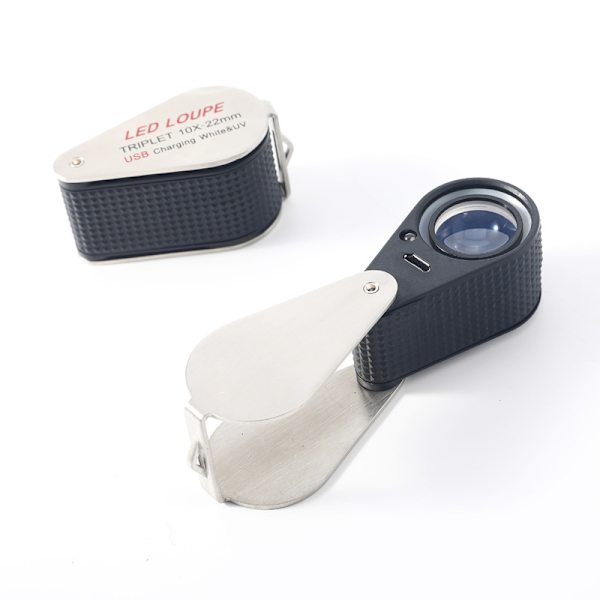 10X 22mm Linsförstoring Mini Fällbar Juvelerare Ögonlupp Jewe