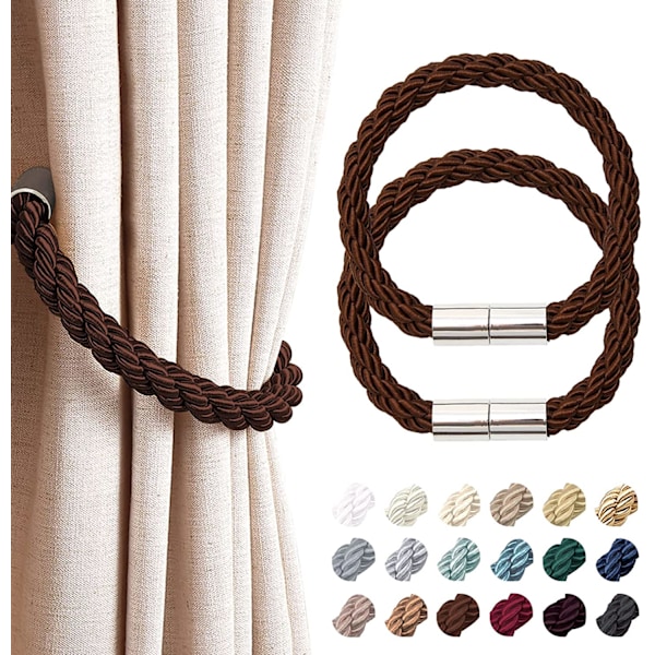 2-pack starka magnetiska gardinuppsättningar, modern enkel stil
