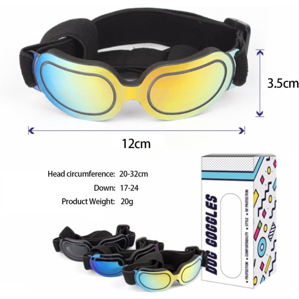 Pet Solbriller Vanntett Lett UV-beskyttelse Solbriller f