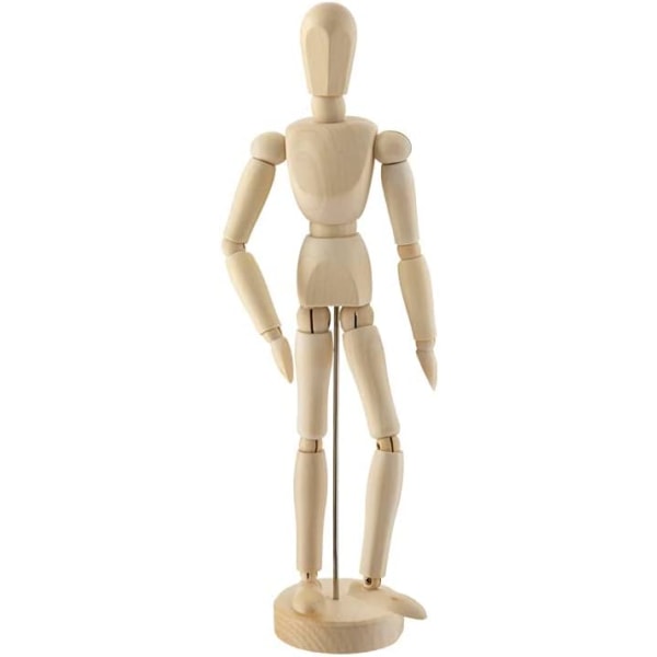 Wooden Mannequin Height 30 cm - Flexible Drawing Model for Artis