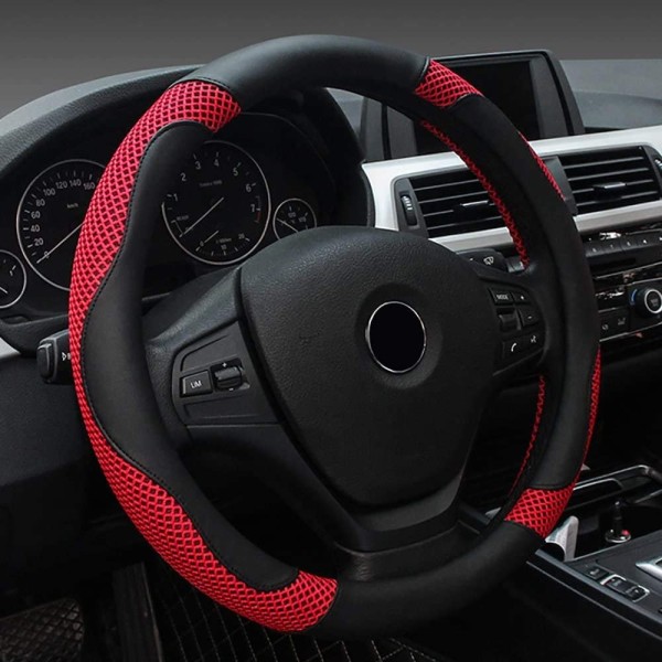 38Cm-Steering Wheel Cover Car Ice Silk Breathable Soft Universal