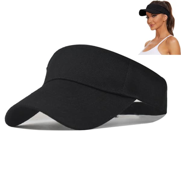 Solhatt - Svart - Kvinner/menn - Hodeomkrets 55-60cm
