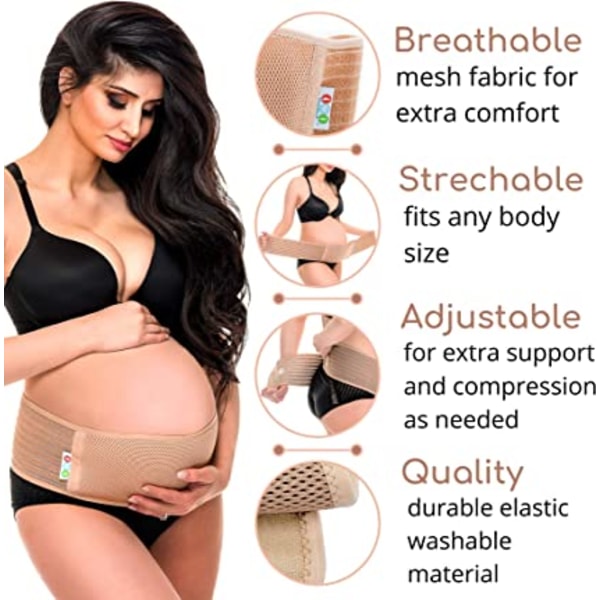 Vyön vatsahihna raskauskäyttöön - säädettävä koko äitiysvyö B