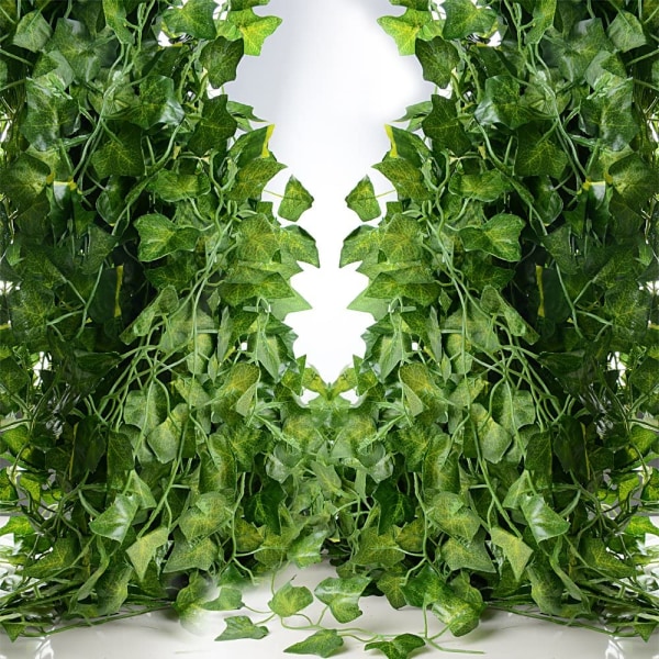 24stk*2m Ivy kunstig plante utendørs falsk eføy kunstig blad