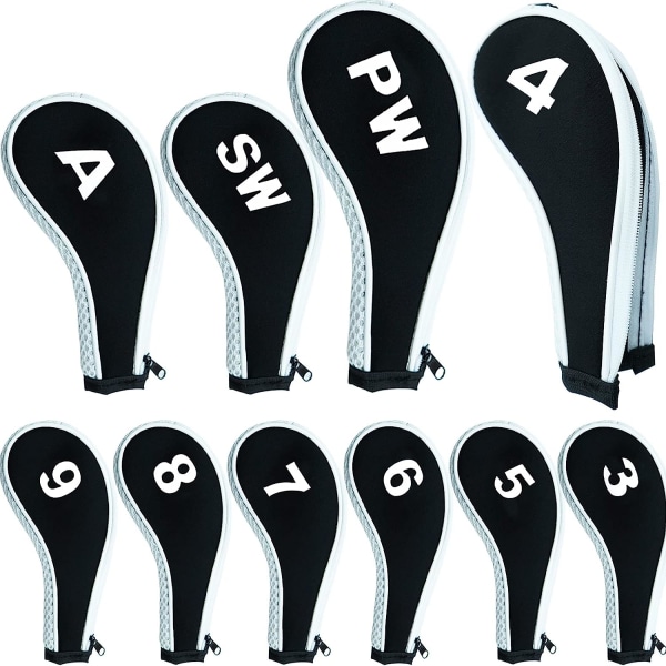 Golf Club Head Cover Iron Cover Protection Long Neck Value Number