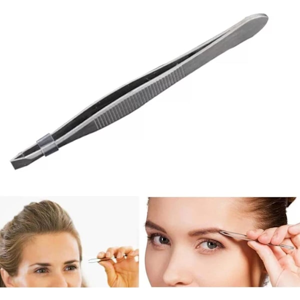 4 st pincetter professionella rostfria ögonbrynspincetter Pro