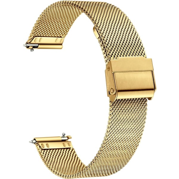 Stainless Steel Watch Mesh Strap 18mm Quick Release Men's Women's