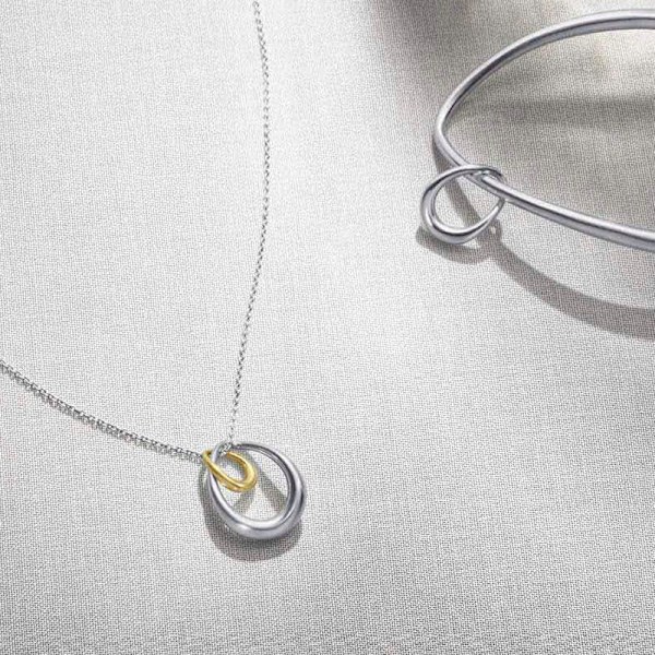 FossilShuttle halsband med hänge, tvåfärgat