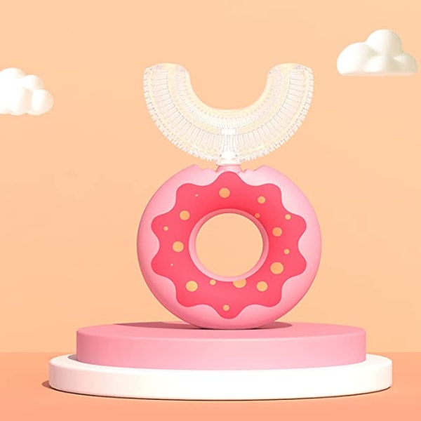 4 pakkausta lasten hammasharja, elintarvikelaatuinen silikonipää, Lovely Kids 360