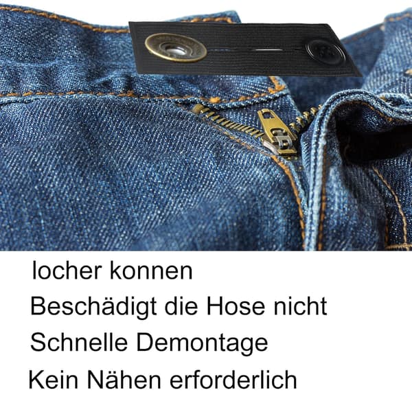 5-pakning bukse knappforlenger elastisk bukse midjeforlenger midje