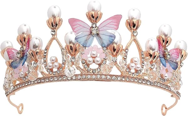 Barnekrystall Hodeplagg Krone Rhinestone Krone Prinsesse Jente