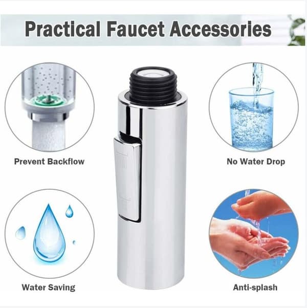 Piece Pull Out Spray Faucet 2 Modes Kitchen Faucet Pull Out Kitch