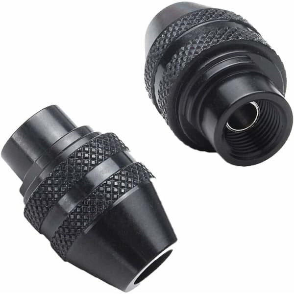 Nøglefri chuck til, 2 stk. chuck-adaptere, multifunktionel mini nøglefri boremaskine til slibeværktøj 0,4-3,2 mm