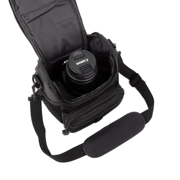 Keskipehmeä pehmustettu kameran varustelaukku/ case Nikonille, Canonille, S