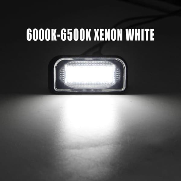 2 stk. LED Auto Nummerpladelys Pærer Super Lys CanBus N