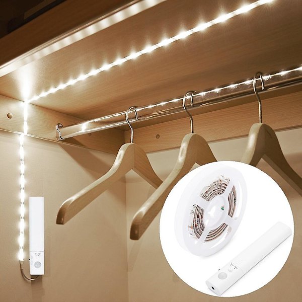 Vattentät Hem Sovrum 1m 30-led Skåp Strip Ljus Med Sensi