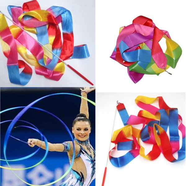 2Pcs Ribbons Artistic Gymnastics Ribbons Kids Dance Ribbons Spor