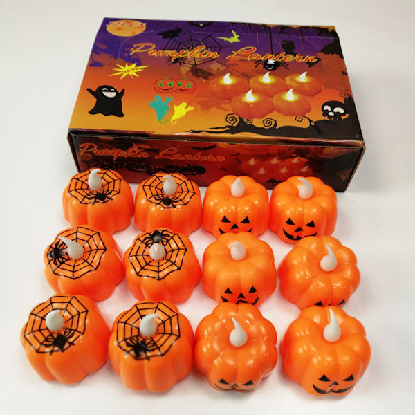 12 kpl Halloween-kurpitsavaloja, haamufestivaalin koristelu pr