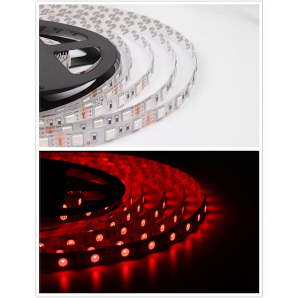 LED-remsats 10m RGB LED-remsa med 600 lysdioder (SMD5050), 16 färger
