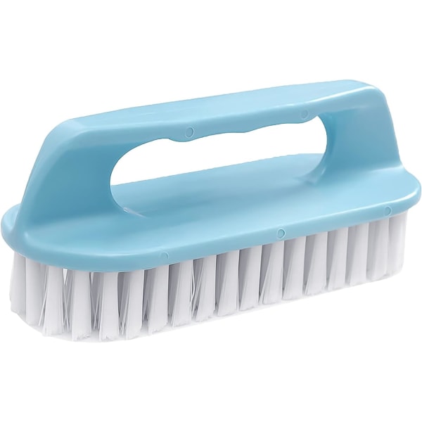 (Blå) Plast Scrubber Brush Bed Tvätttvätt Rengöring Borste Grip Vib