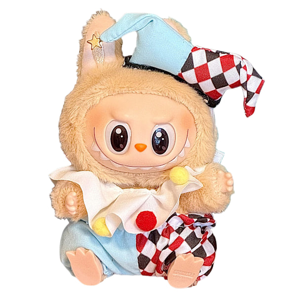 Labubu dockkläder, 17 cm blind box dockersättningsset (clown) (clown)