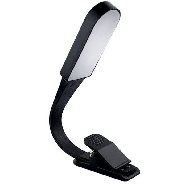 Boklys, USB-oppladbar leselampe med berøringssensor, leselampe med 3 justerbare lysstyrkemoduser for øyebeskyttelse, fleksibel klips på boklys, egnet for lesing i seng, reise (varmt hvitt lys)