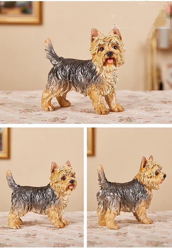 Yorkshire Terrier-statue - Hjemme- eller hagedekorasjon
