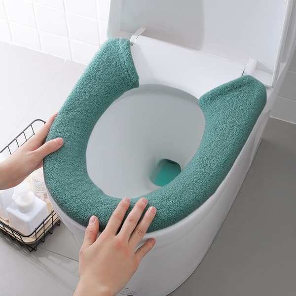 3 stk. blødt, tykkere, varmere, strækbart, vaskbart toiletkæde i stof