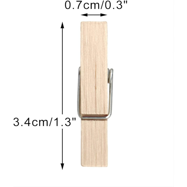 Mini træklemmer 3,5 cm - 30 stk. små træklemmer