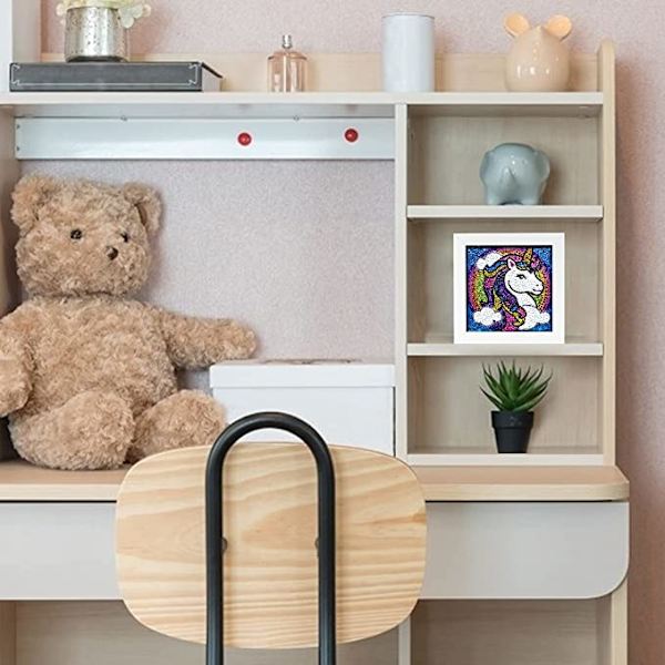 Timanttimaalaus lapsille Yksisarvinen (sininen), Yksisarvinen DIY-maali