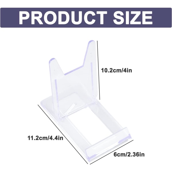 6 stk. Display Easel, Dekorativ Stand Board Akryl Display St