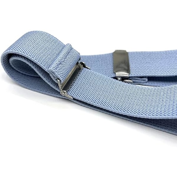 3 stk. Justerbart Elastisk Stretch Belte for Gutter og Jenter Lyseblå + Gul + Beige