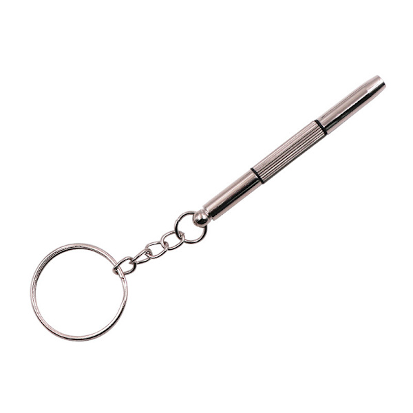 1PCS Hopeinen Mini Kaksinkertainen Pää Silmälasien Ruuvimeisseli