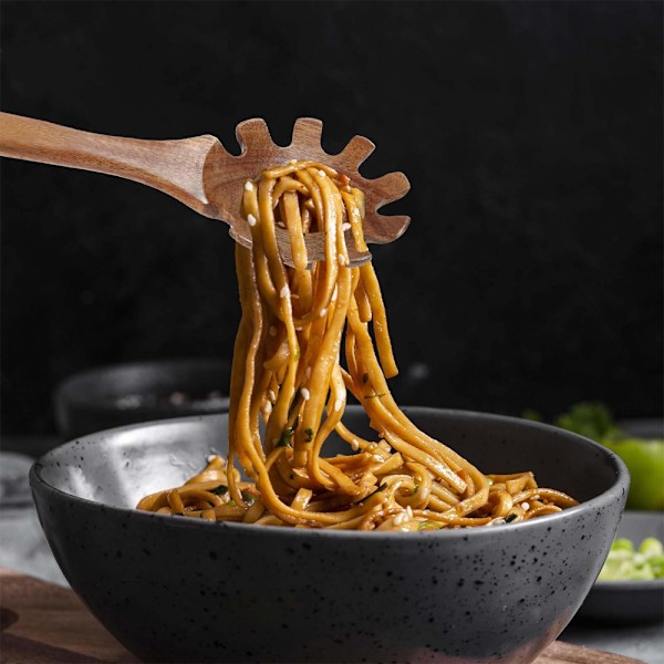 8x 32 cm Træ Spaghetti Ske ，1 stk