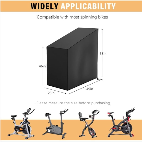 Treningsykkeltrekk, Innendørs Sykkelbeskyttende Trekk, Vanntett og Støvtett, Egnet for Innendørs eller Utendørs Bruk