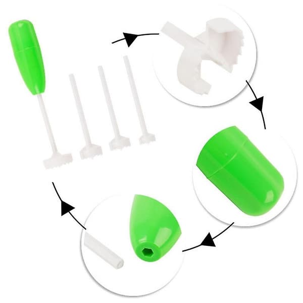 4 st/set Vege Drill Grönsaksspiralskärare Spiralizer Diggi