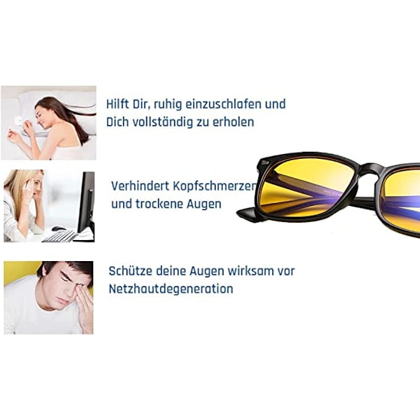 Blåljussperrande glasögon för män Anti Blue Light