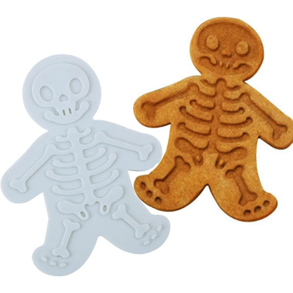 4-pack Halloween-dödskalle-kakform