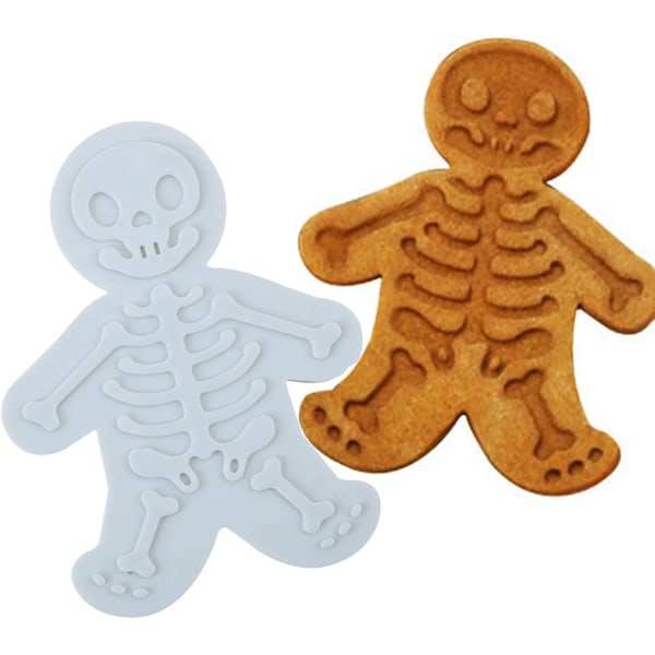4-pack Halloween Skull Seal Cookie Sharpener sarjakuva piparkakku